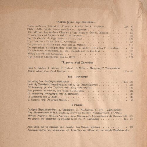 26,5 x 18 εκ. 172 σ. + 4 σ. χ.α., όπου στο verso του εξωφύλλου έντυπη σημείωση περ�